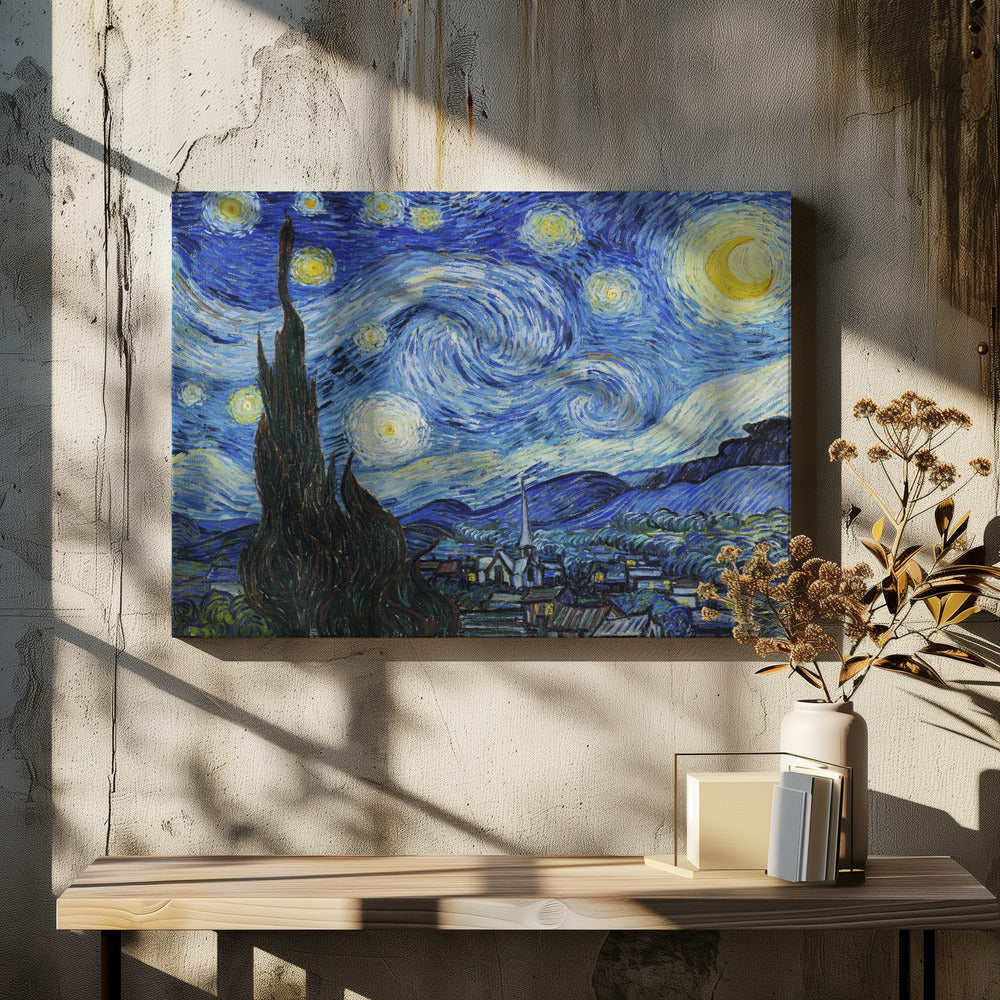 The Starry Night - Poster / Art Print - interiör