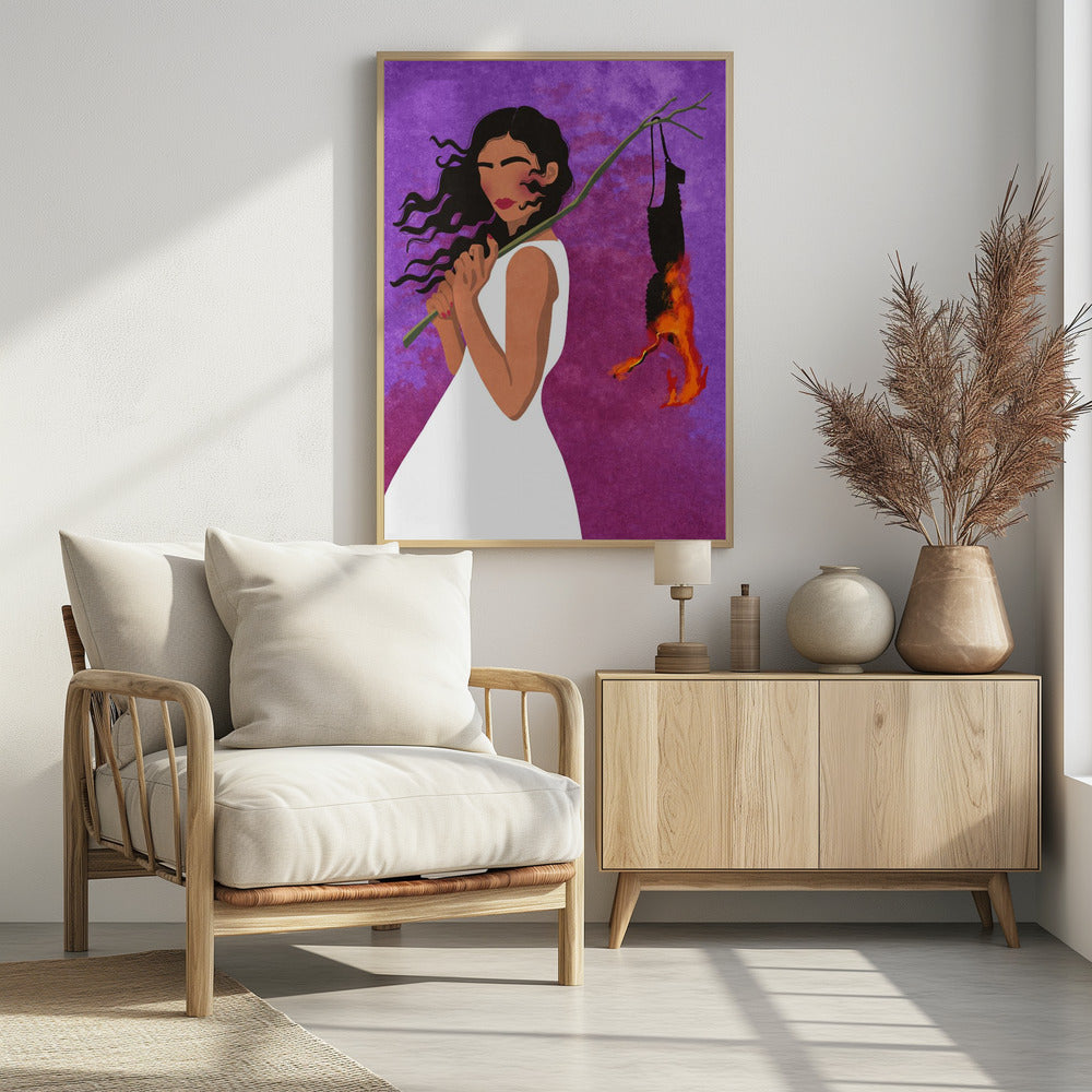 No bra club - Poster / Art Print - interiör