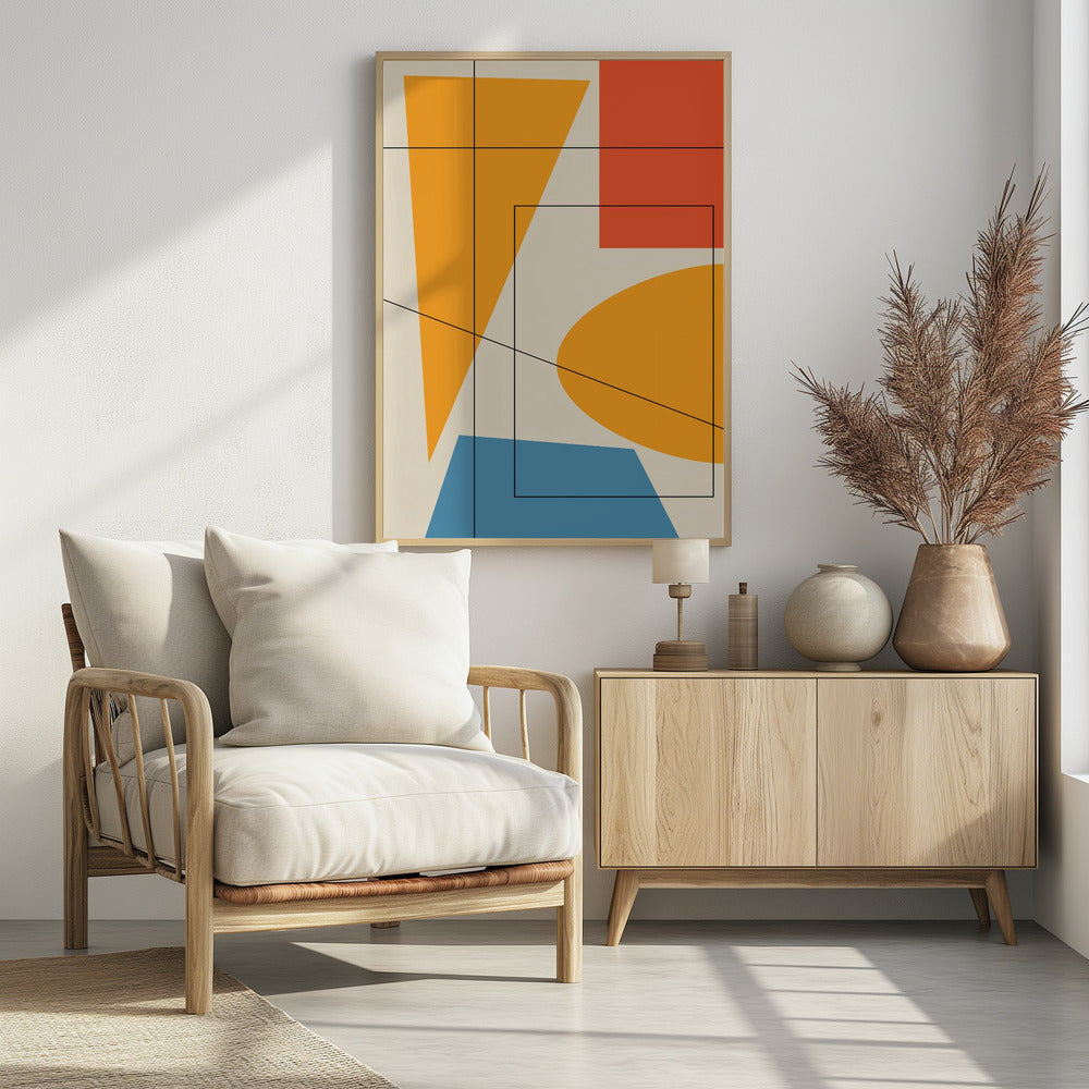 Geox1f  Oju 2x3 - Poster / Art Print - interiör