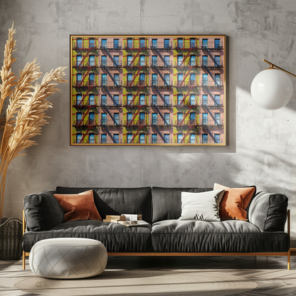 New York Windows - Poster / Art Print - interiör