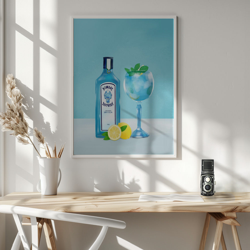 Gin Cocktail - Poster / Art Print - interiör