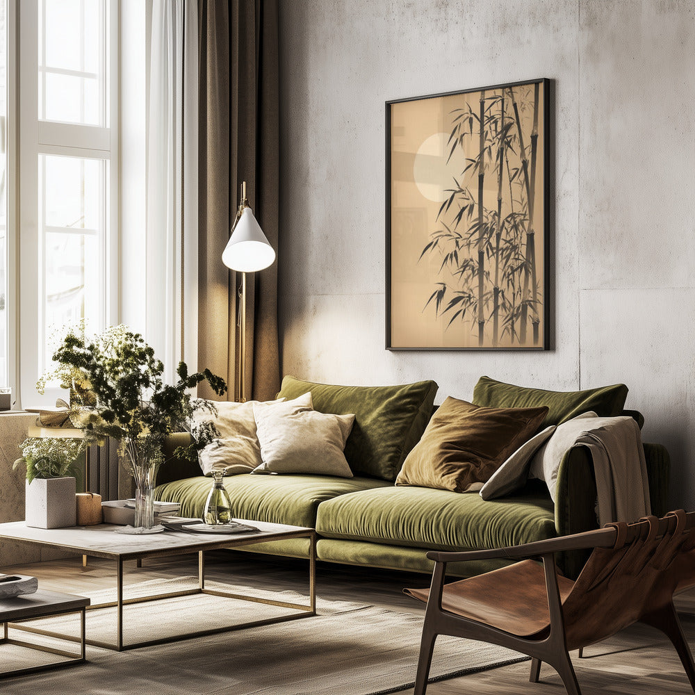 Evening Bamboo - Poster / Art Print - interiör