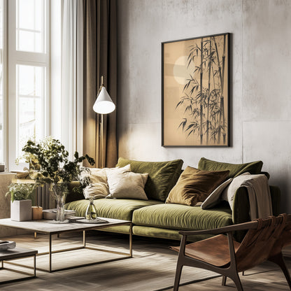 Evening Bamboo - Poster / Art Print - interiör