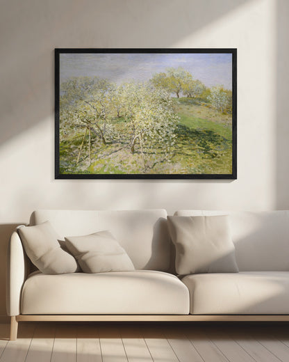 Spring (fruit Trees In Bloom) (1873) By Claude Monet - Poster / Art Print - interiör