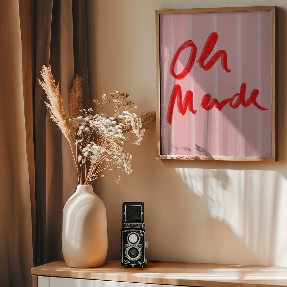 Oh Merde - Poster / Art Print - interiör