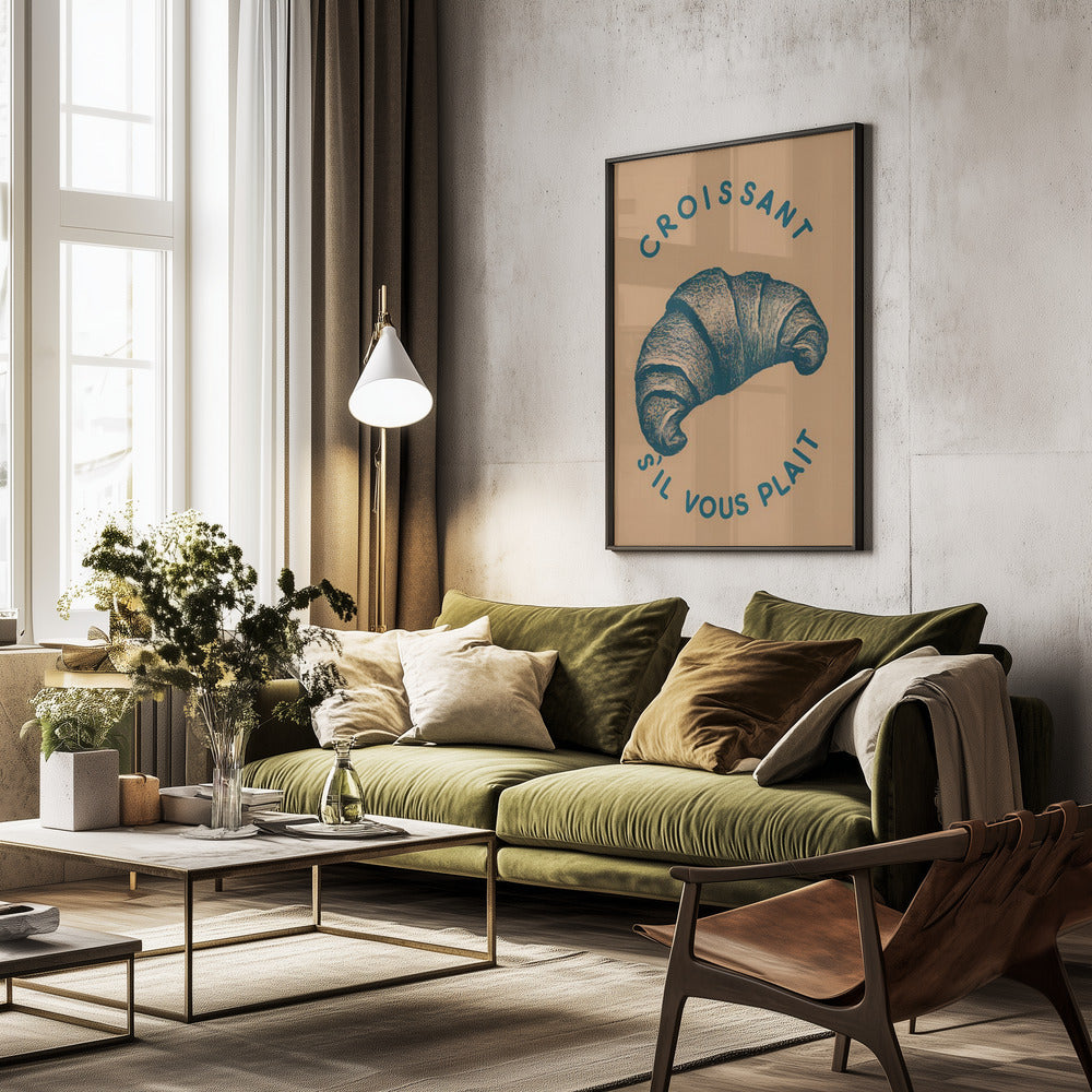 Croissant - Poster / Art Print - interiör