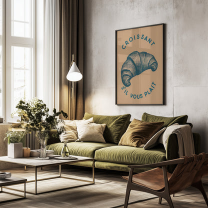 Croissant - Poster / Art Print - interiör