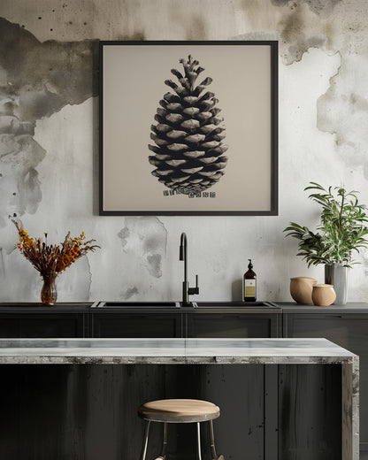 Pine Cone - Poster / Art Print - interiör