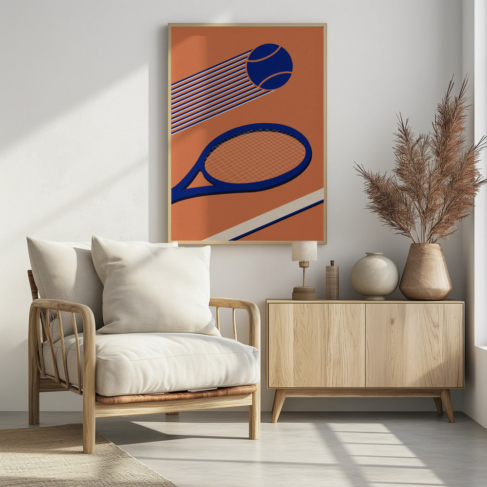 Tennis 80s - Poster / Art Print - interiör