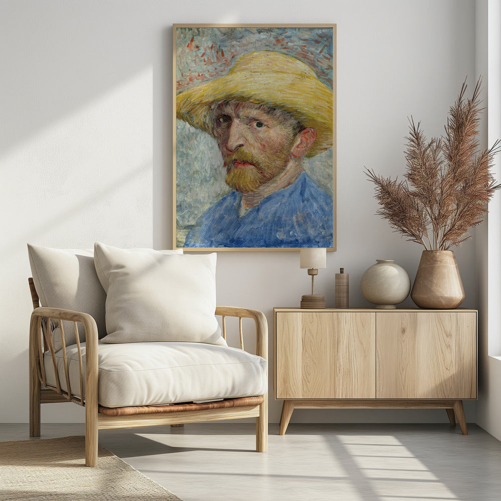 Vincent Van Gogh's Self Portrait (1887) - Poster / Art Print - interiör