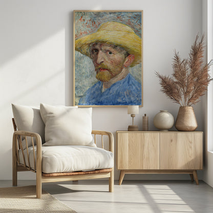 Vincent Van Gogh's Self Portrait (1887) - Poster / Art Print - interiör