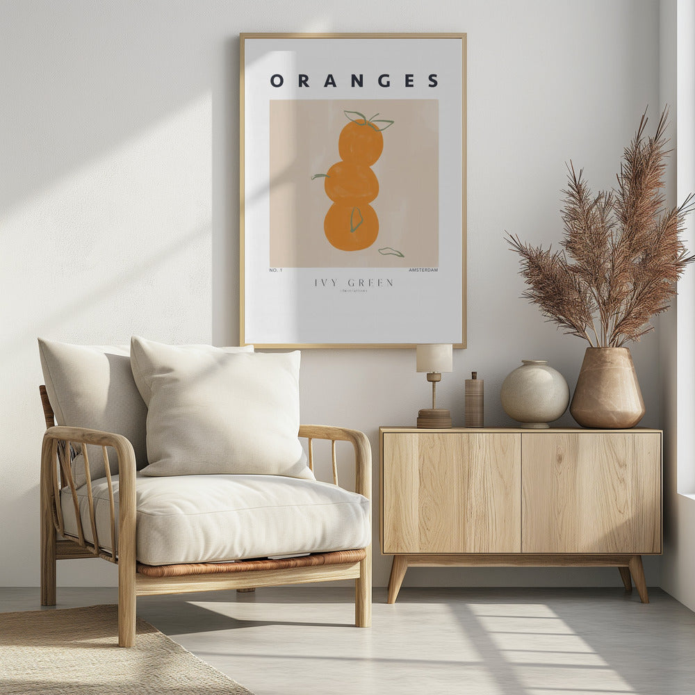 Oranges - Poster / Art Print - interiör