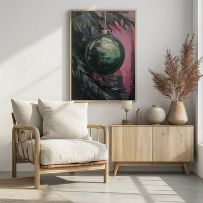 Christmas Bauble No 2 - Poster / Art Print - interiör