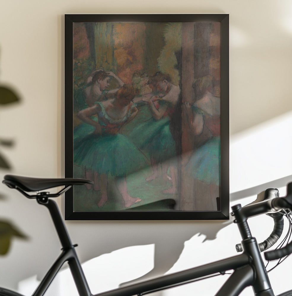 Dancers, Pink and Green - Poster / Art Print - interiör