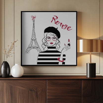 Paris Rouge - Poster / Art Print - interiör