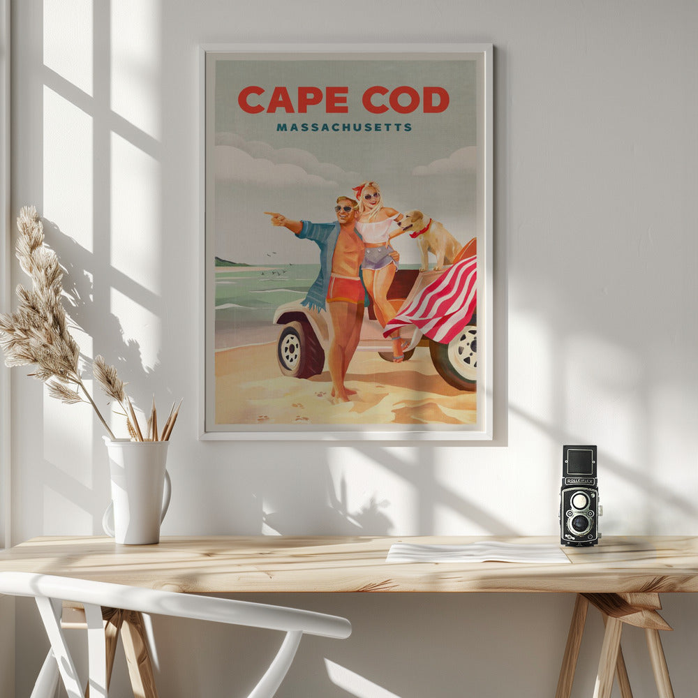 Cape Cod Massachusetts Summer Beach Art - Poster / Art Print - interiör