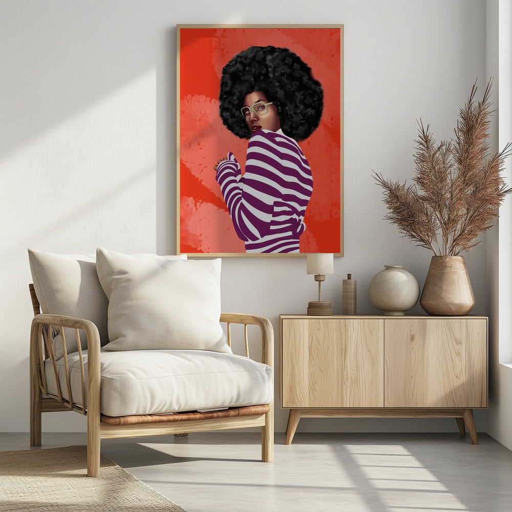 Bold Stripes - Poster / Art Print - interiör
