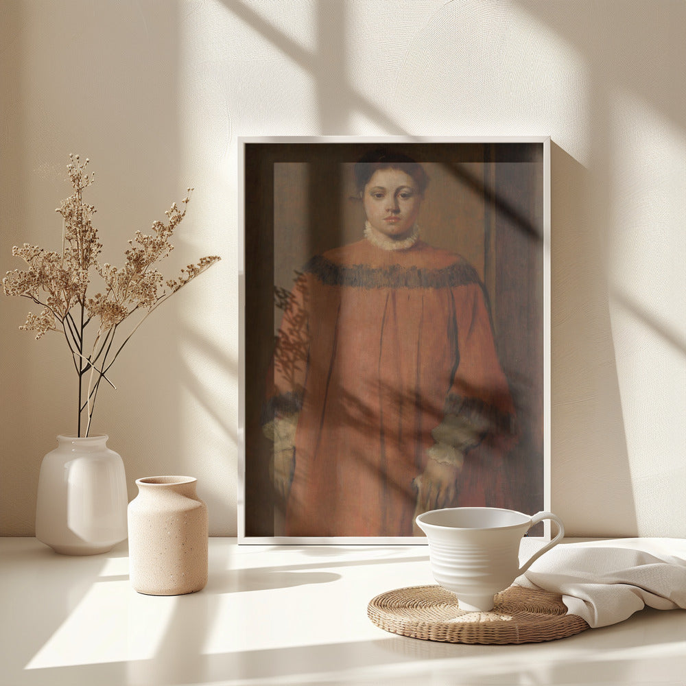 Girl In Red No.2 - Poster / Art Print - interiör