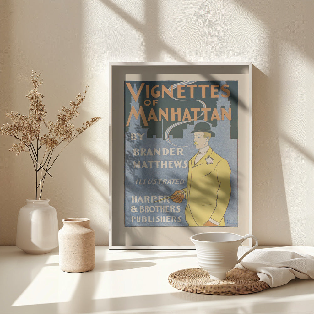 Vignettes of Manhattan (1895) - Poster / Art Print - interiör