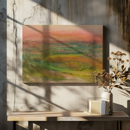 S Shaped Path In an Abstracted Landscape - Poster / Art Print - interiör