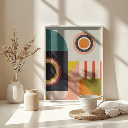 Playing Around Shapes 2 - Poster / Art Print - interiör