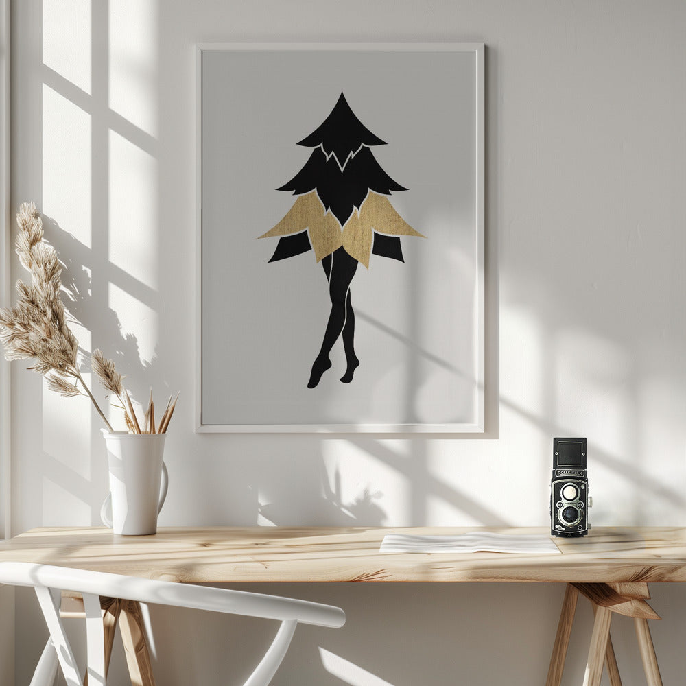 Lady Gaga At Christmas (vers.2) - Poster / Art Print - interiör