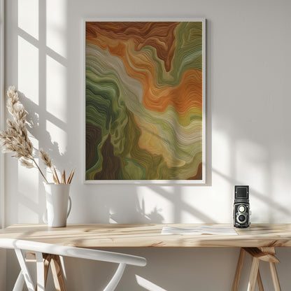 Harmonic Fabric No 1 - Poster / Art Print - interiör