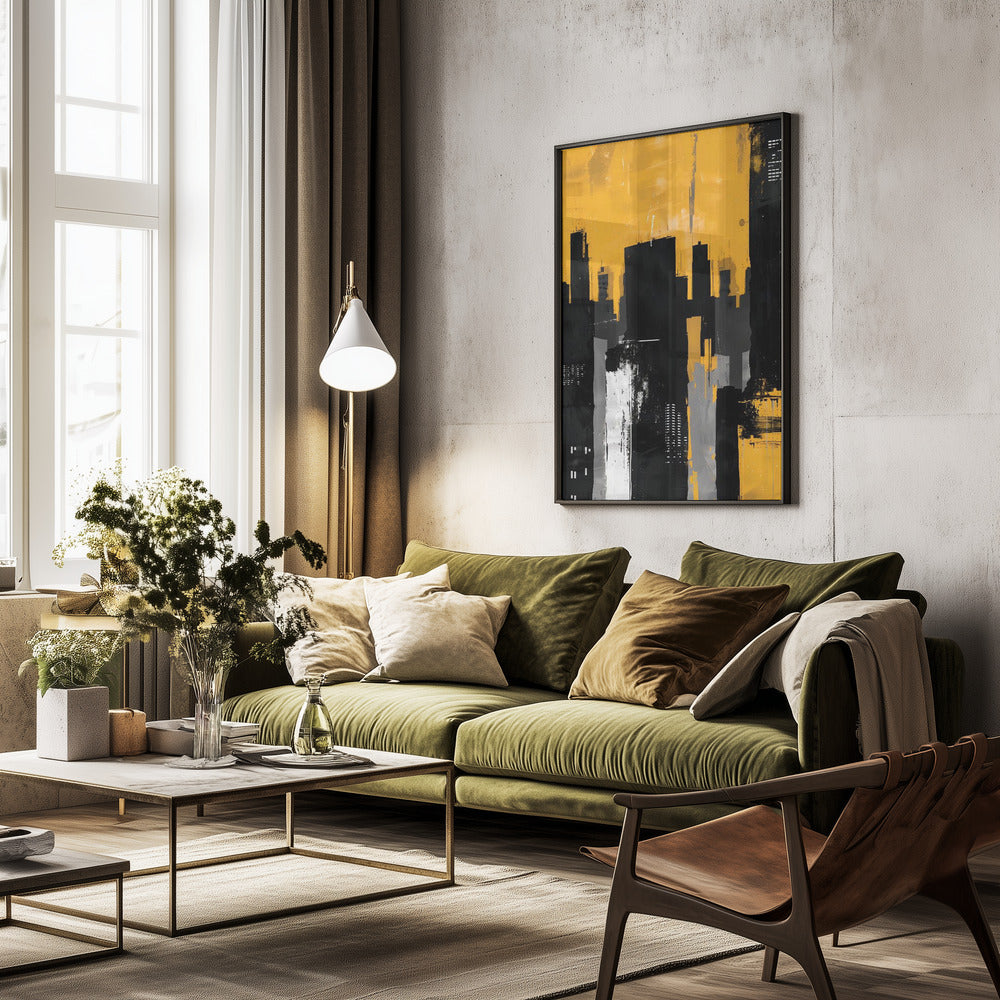 Big City Skyline - Poster / Art Print - interiör