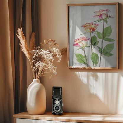 Roses - Poster / Art Print - interiör