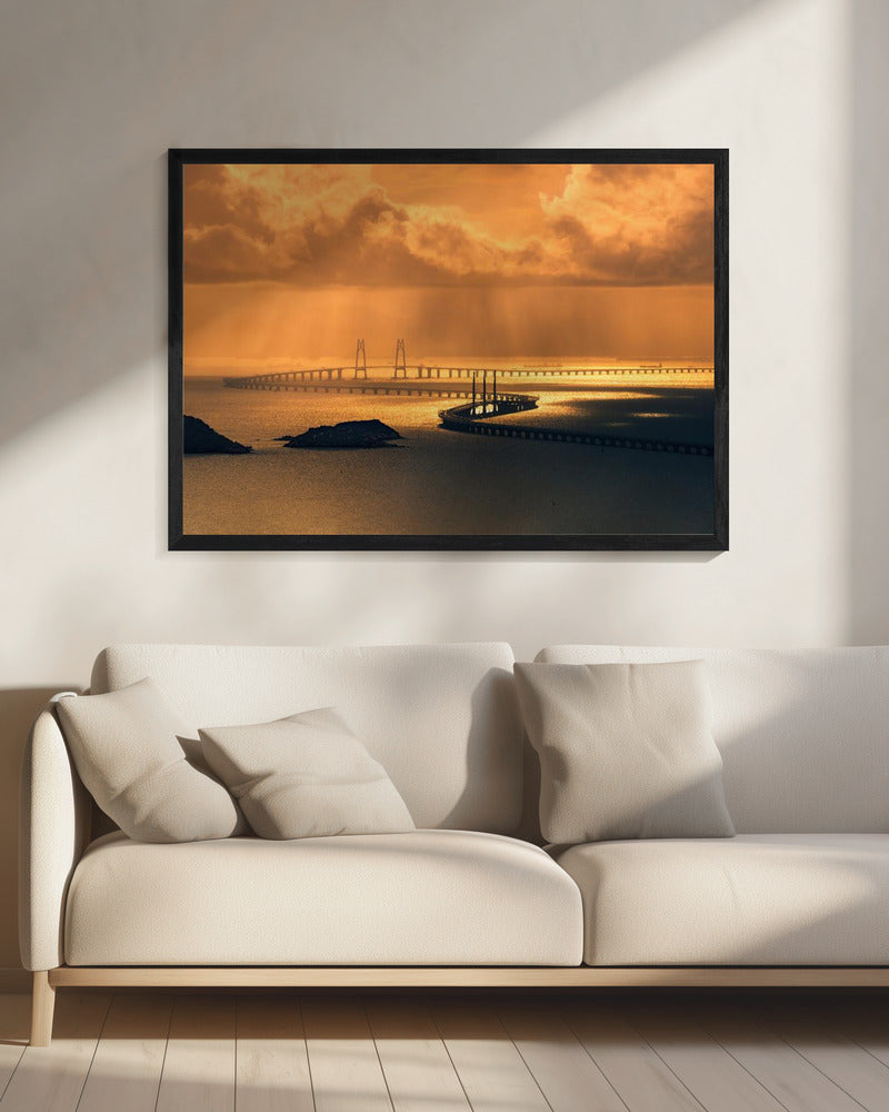 Hong Kong-Zhuhai-Macao Bridge - Poster / Art Print - interiör