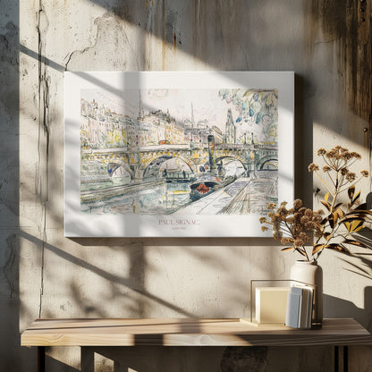Tugboat At the Pont Neuf, Paris 1923 Poster - Poster / Art Print - interiör