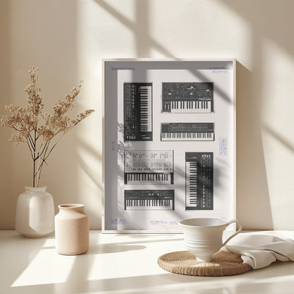 Synthetisers - Poster / Art Print - interiör