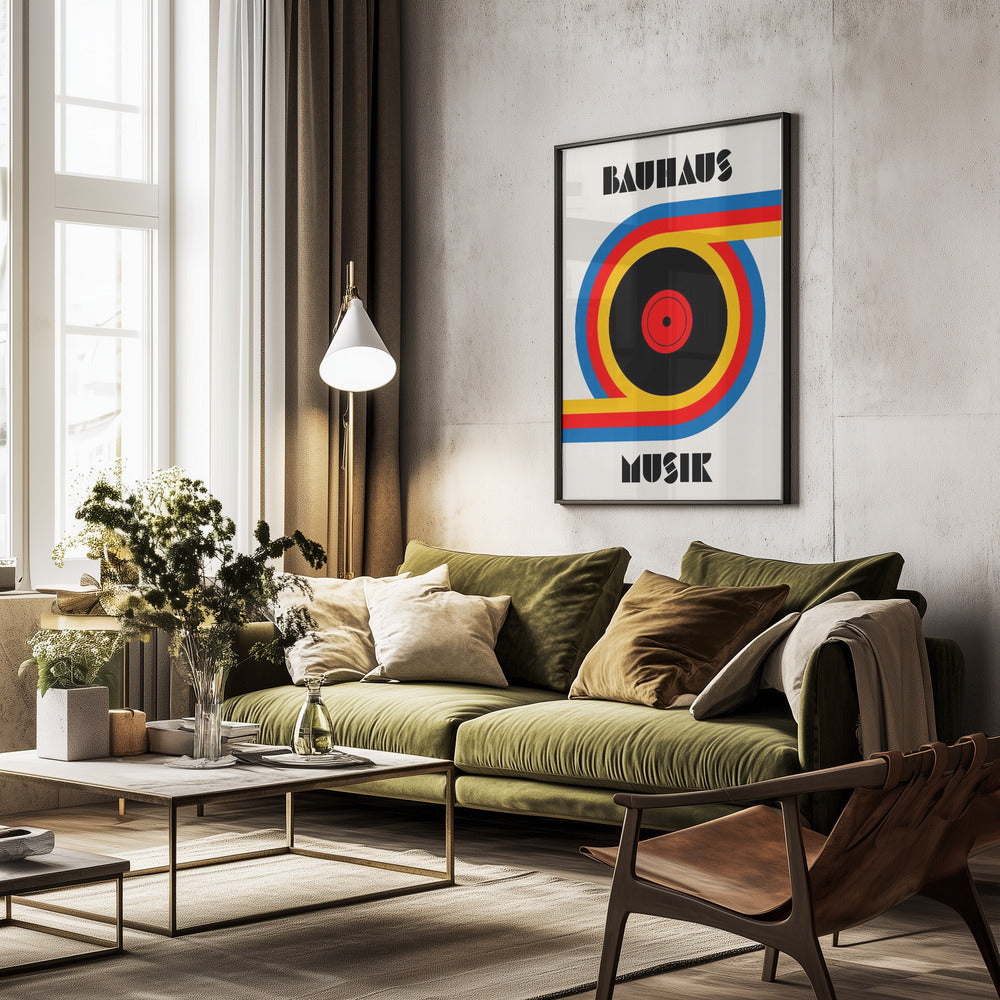 Bauhaus Musik Vinyl - Poster / Art Print - interiör