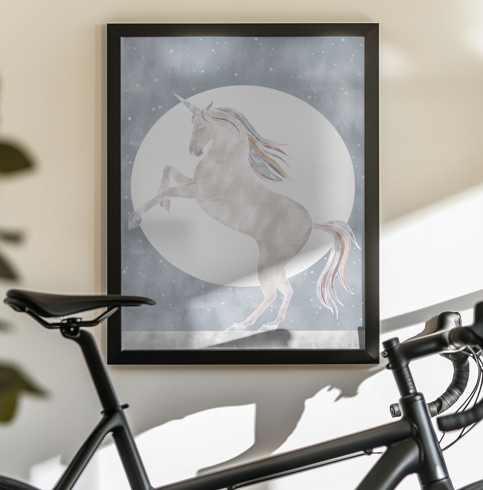 Rising Unicorn - Poster / Art Print - interiör