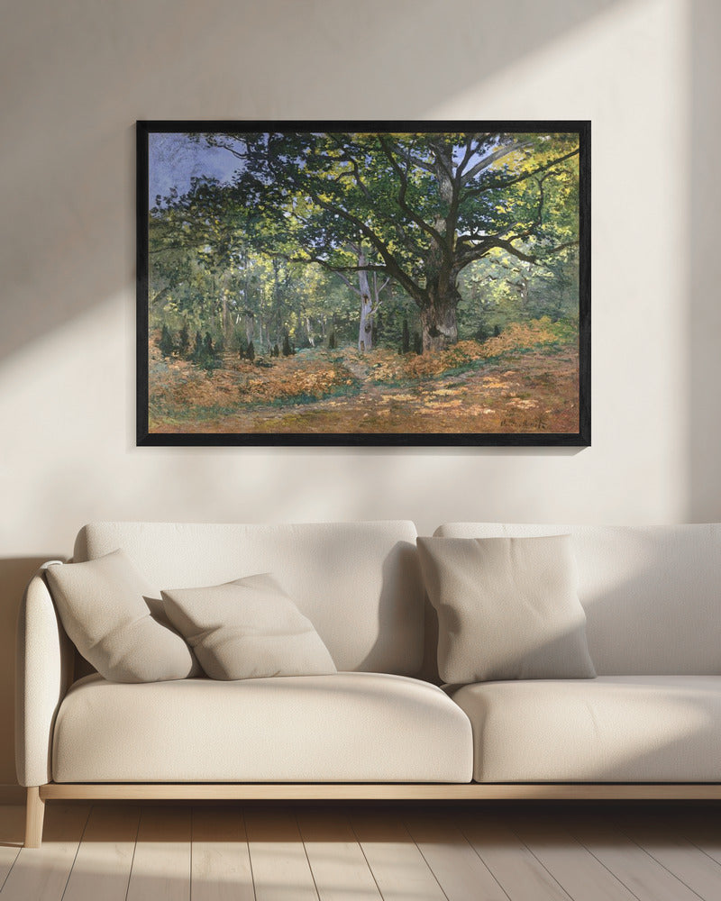 The Bodmer Oak, Fontainebleau Forest (1865) By Claude Monet - Poster / Art Print - interiör