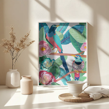 Birds of Spring - Poster / Art Print - interiör