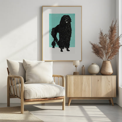 Poodle - Poster / Art Print - interiör