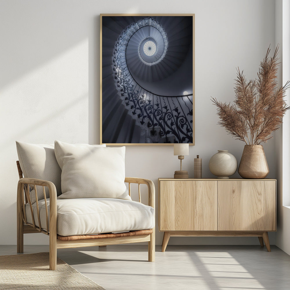 Tulip Stairs - Poster / Art Print - interiör