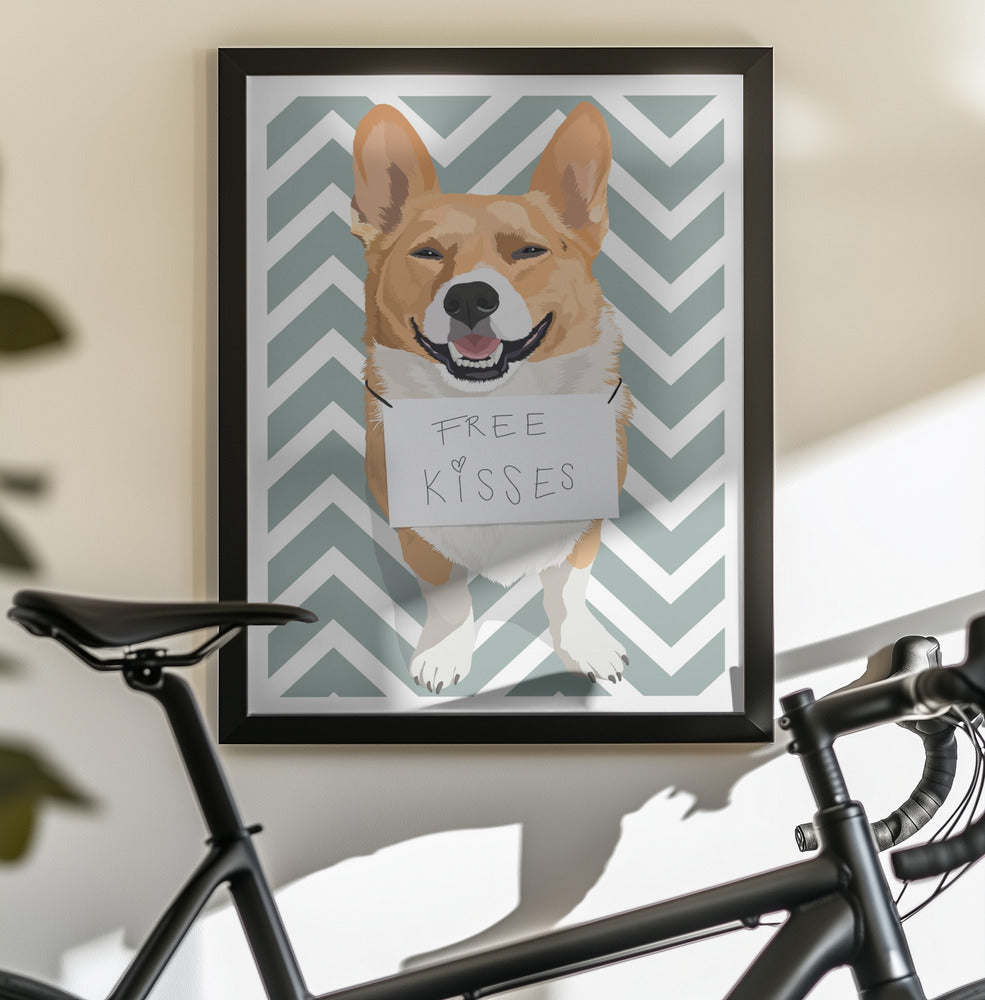 Free Kisses - Poster / Art Print - interiör