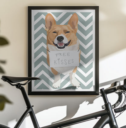 Free Kisses - Poster / Art Print - interiör