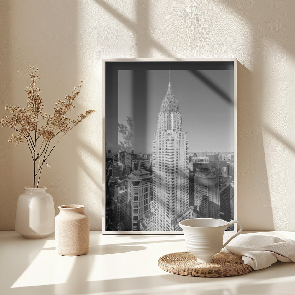 Chrysler Black and White - Poster / Art Print - interiör