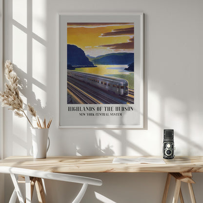 Highlands of the Hudson  New York Central System - Poster / Art Print - interiör