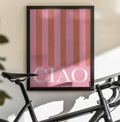 Ciao Stripes - Poster / Art Print - interiör