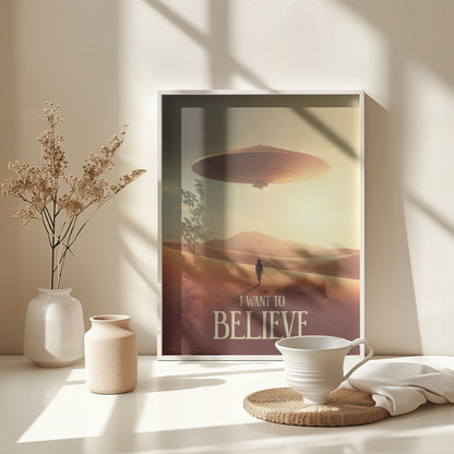 I Want To Believe - Poster / Art Print - interiör