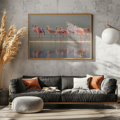 Flamingo - Poster / Art Print - interiör