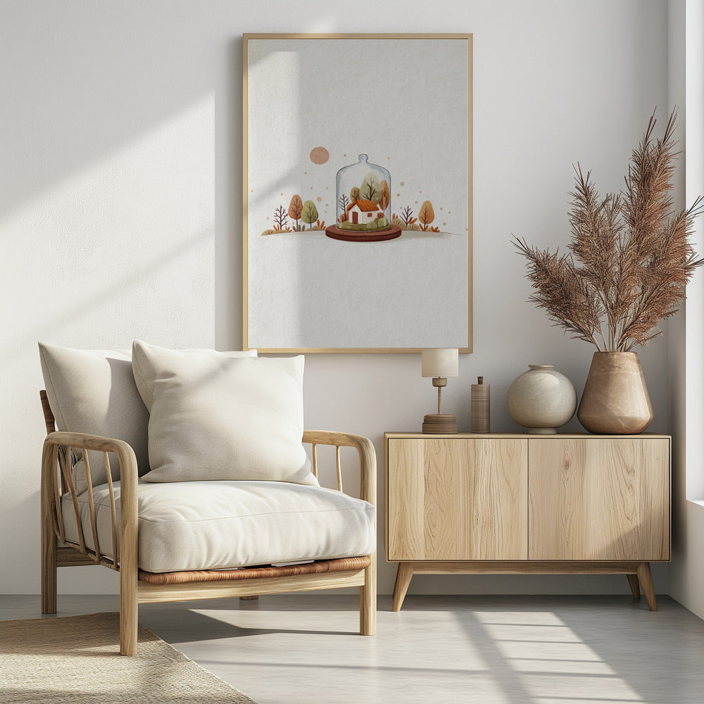 Autumn Tree - Poster / Art Print - interiör
