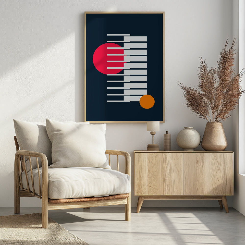 Bright Geometric #1 - Poster / Art Print - interiör