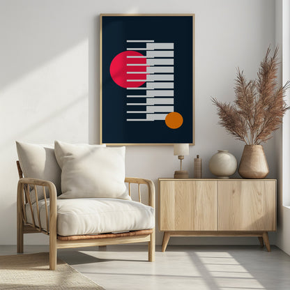 Bright Geometric #1 - Poster / Art Print - interiör