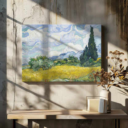 Wheat Field With Cypresses - Poster / Art Print - interiör