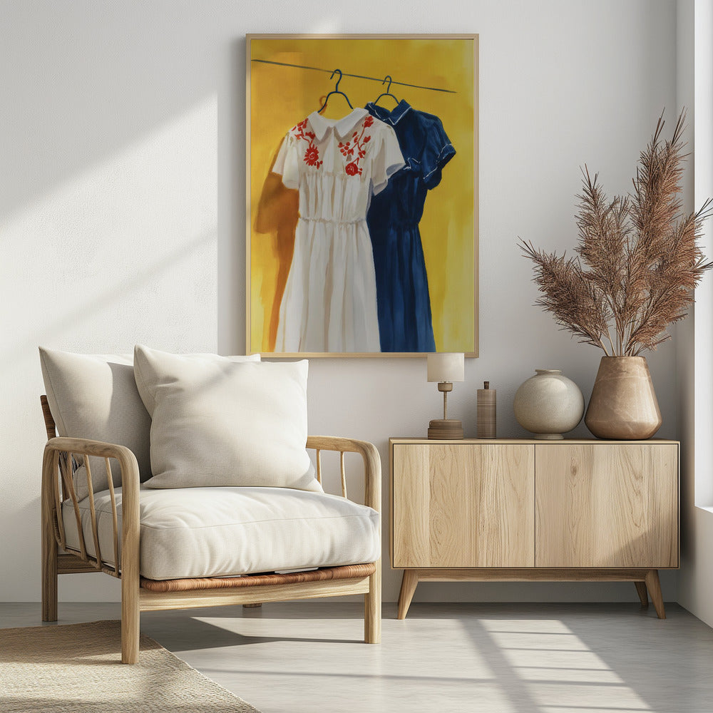 Two Dresses - Poster / Art Print - interiör